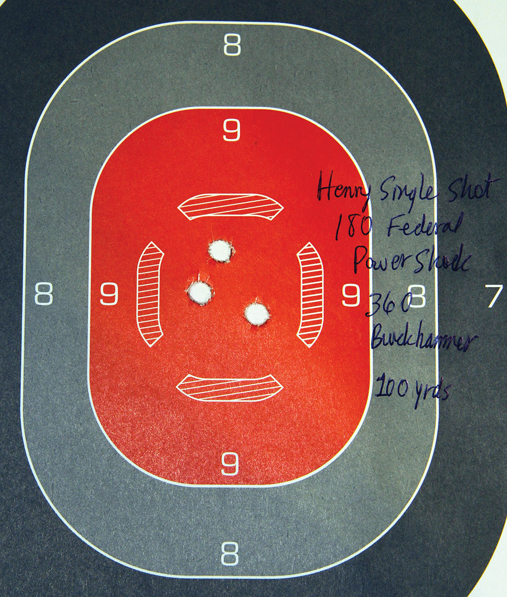 Federal Ammunition’s 180-grain Power-Shok factory loads were used for sight-in, to become familiar with the Henry Single Shot Rifle, and to produce empty brass.